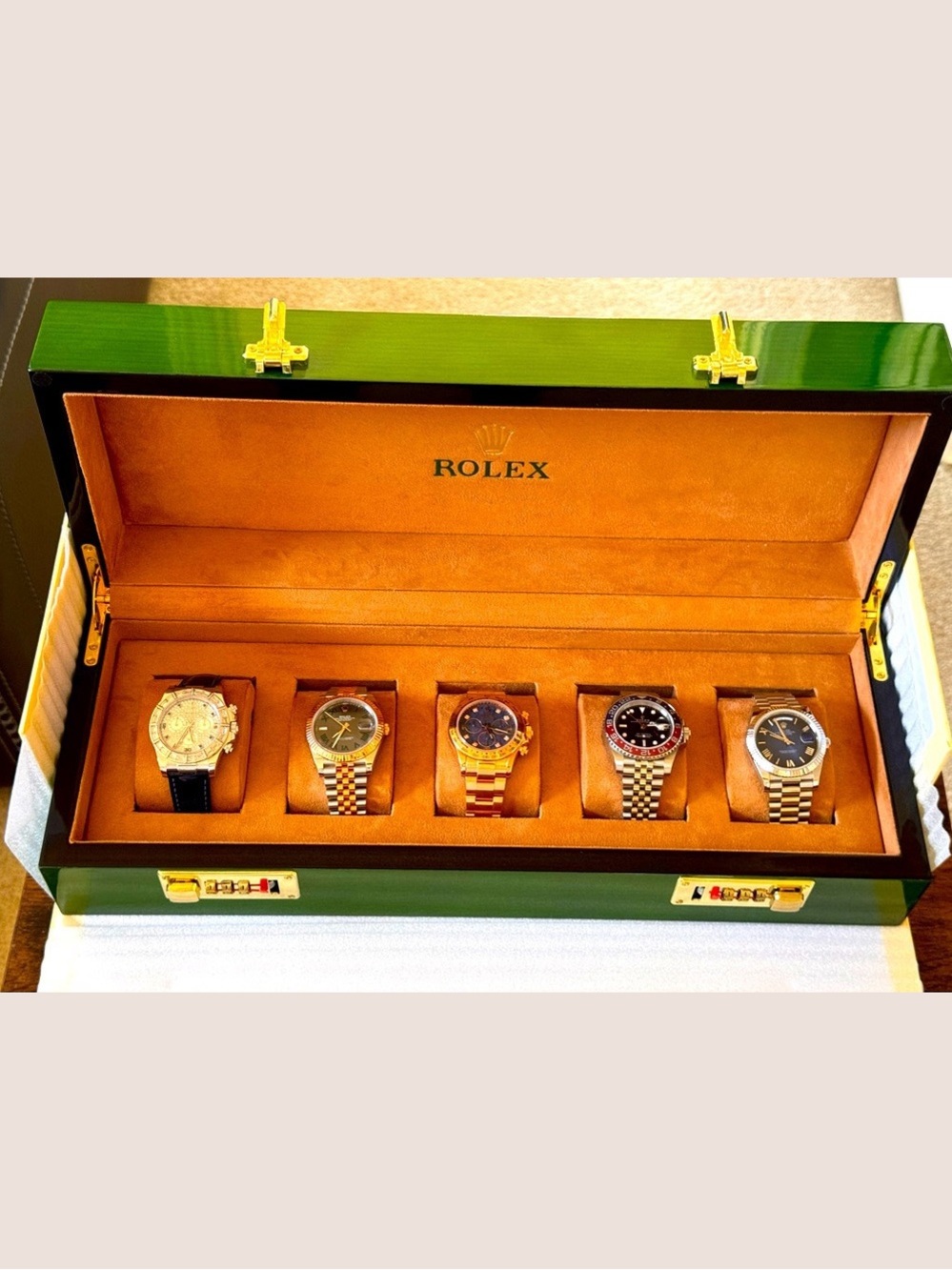 Rolex Watch storage case for 5 watches